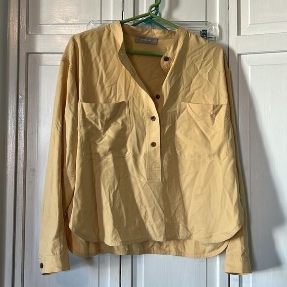 Everlane 100% Silk blouse - golden yellow - Size 4 - Picture 8 of 8
